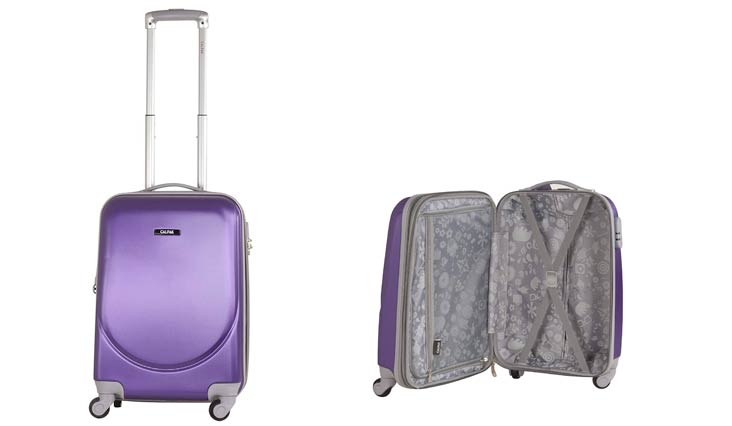 CALPAK Silverlake Purple 20-inch Carry-on Lightweight Expandable Hardsided Upright Suitcase