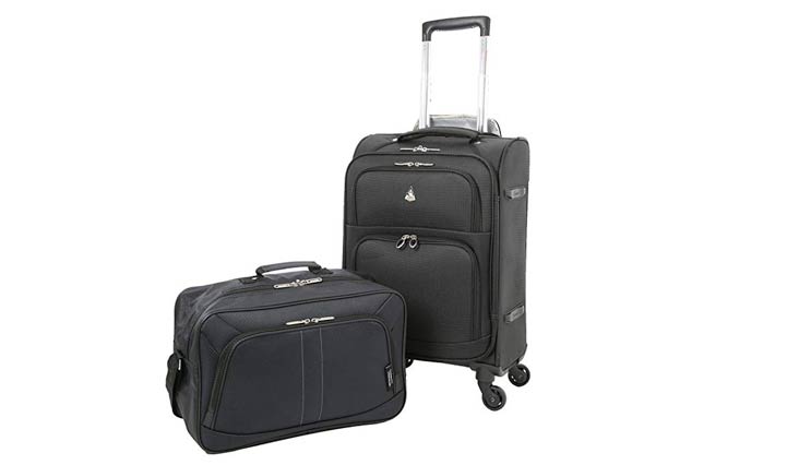 22x14x9" Carry On MAX Lightweight Upright Travel Trolley Bags Luggage Suitcase, 4 Wheel Spinner, Approved for Delta, South West, American Airlines!