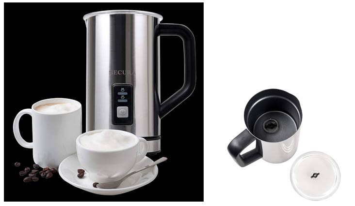 Secura Automatic Electric Milk Frother and Warmer (250ml)