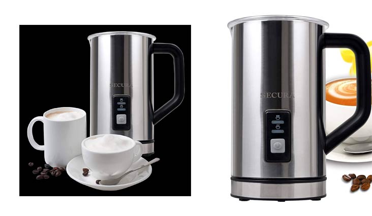 Secura Automatic Electric Milk Frother and Warmer (250ml)