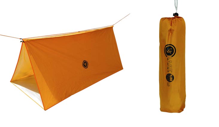 UST Tube Tarp and Camping Shelter with Compact, Multifunctional Use and Reversible and Flame Retardant Construction for Emergency, Hiking, Camping, Backpacking and Outdoor Survival
