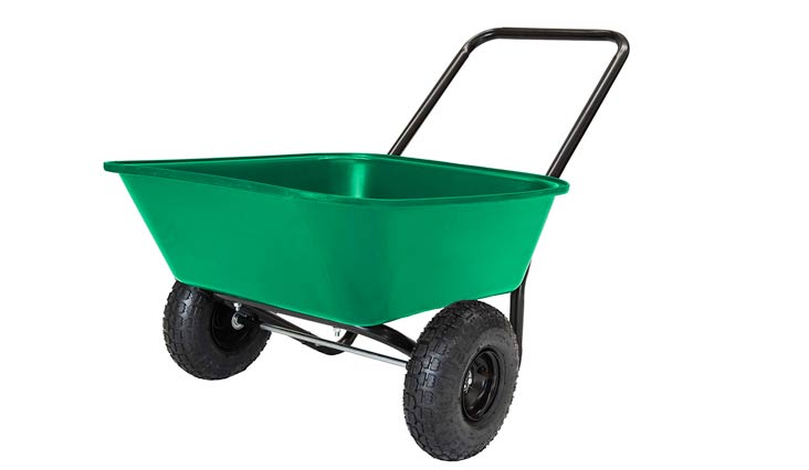 MARASTAR Garden Star 70019 Garden Barrow Dual-Wheel Wheelbarrow/Garden Cart