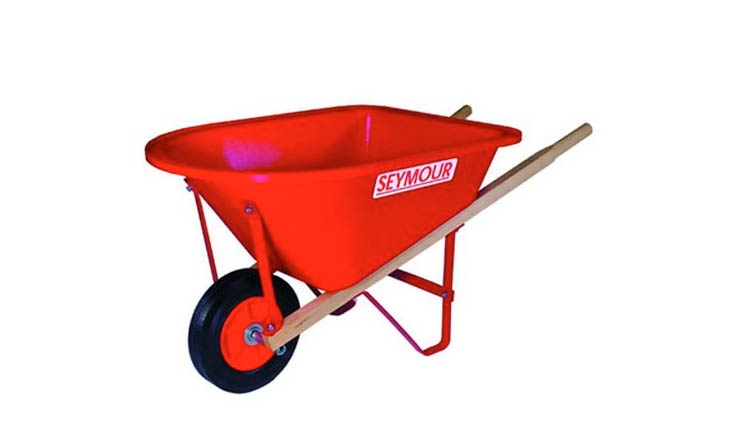 Seymour WB-JR Poly Tray Lightweight Childrens Size Wheelbarrow