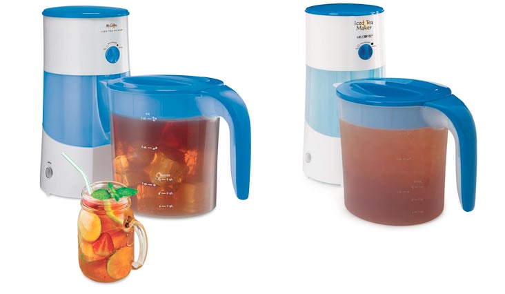 Mr. Coffee 3-Quart Iced Tea and Coffee Maker, Blue