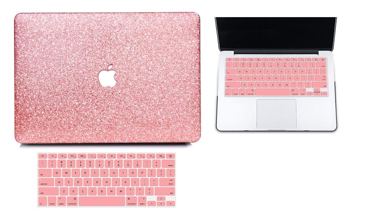B BELK MacBook Air 13" Case,2 In 1 Bling Crystal Smooth Ultra-Slim Light Weight PC Hard Case With Keyboard Cover For MacBook Air 13.3 Inch(A1369/A1466)