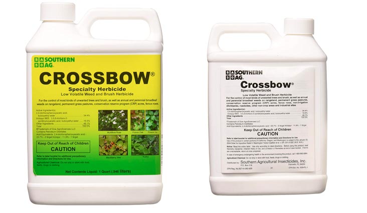 Southern Ag Crossbow Specialty Herbicide 2 4 D & Triclopyr Weed & Brush Killer, 32oz - 1 Quart