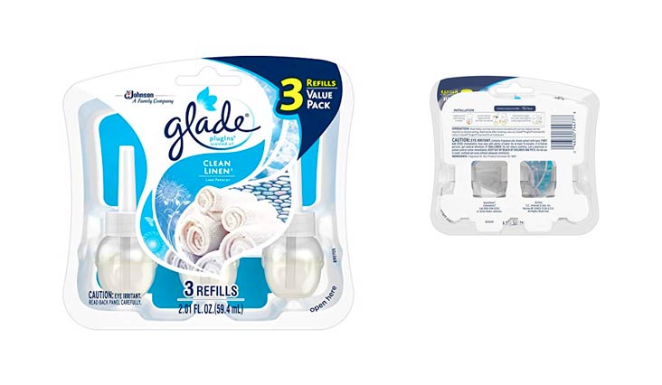 Glade PlugIns Scented Oil Air Freshener Refill, Clean Linen