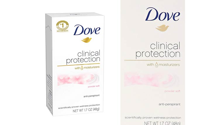 Dove Clinical Protection Antiperspirant Deodorant, Powder Soft 1.7 Ounce