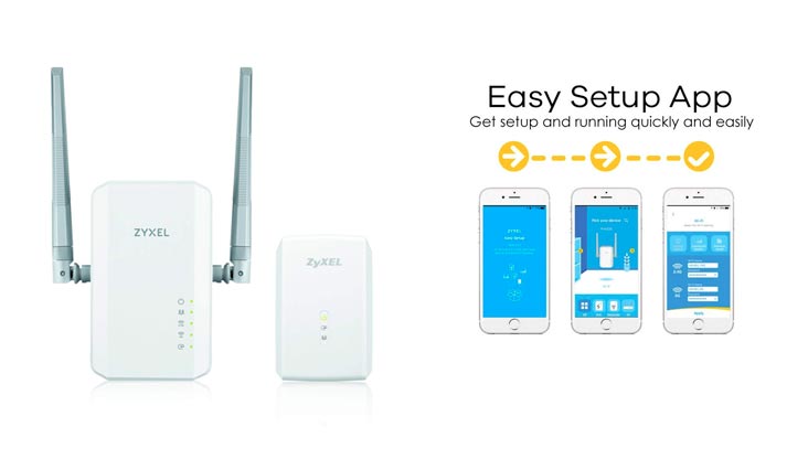 Zyxel Powerline AC900,1000 Mbps Wireless Extender [PLA5236KIT]