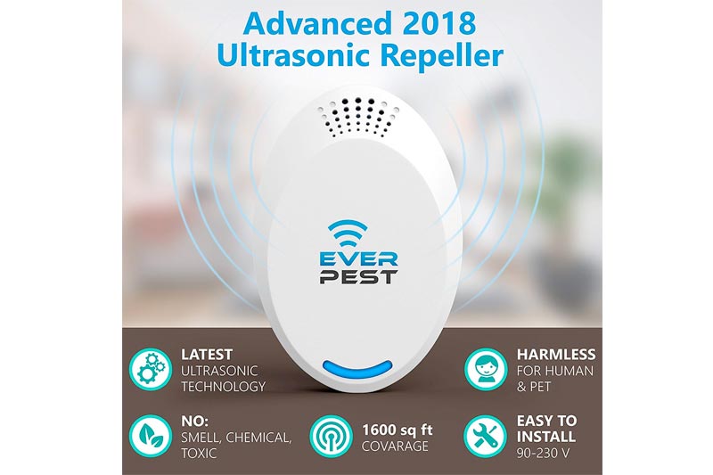 Ultrasonic Pest Repellent Control 2018 (2-Pack), Plug in Home, Flea, Rats, Roaches, Cockroaches, Fruit Fly, Rodent, Insect, ndoor and Outdoor Repeller, Get Rid of Mosquito, Ant