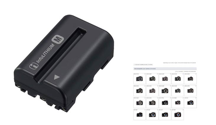 Sony NPFM500H Li-Ion Rechargeable Battery Pack for Sony Alpha Digital SLR Cameras - Retail Packaging