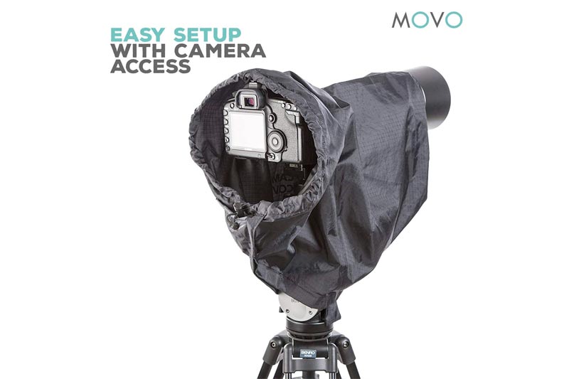  Movo CRC23 Storm Raincover Protector for DSLR Cameras, Lenses, Photographic Equipment (Medium Size: 23 x 14.5)